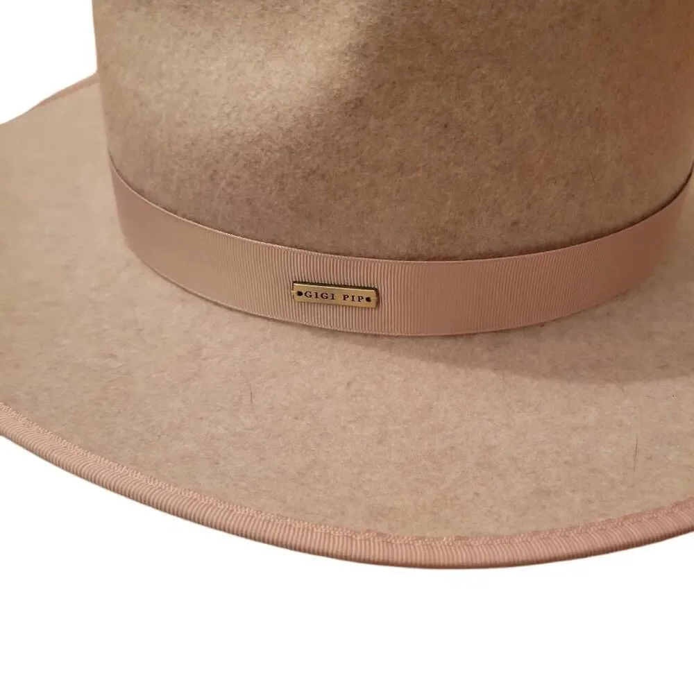 Gigi Pip Women's Tan Australian Wool Monroe Rancher Hat